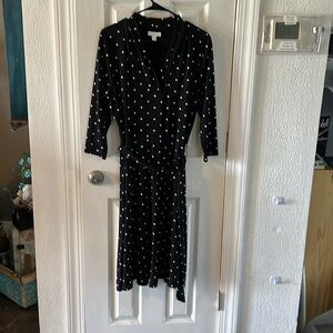 charter club polka dot dress NWT Charter Club Black White Polka Dot